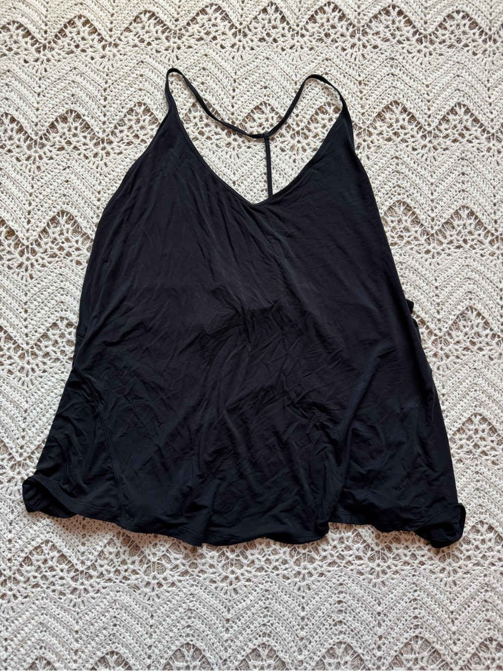 lululemon athletica Black Strappy Camisole Tank Women’s Size 20 Summer Top